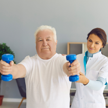 Supporting elderly wit OT exercise